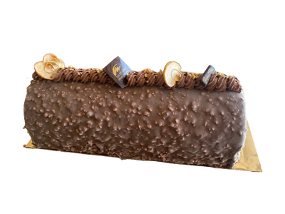 Buche 4/6 parts glacée caramel/ pomme