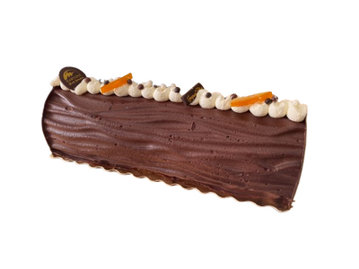 Buche 4/6 parts glacée chocolat mandarine