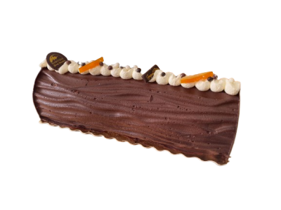 Buche 8/10 parts glacée chocolat mandarine