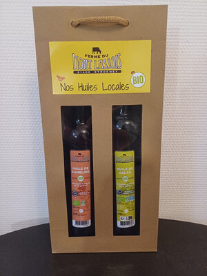 Coffret d'huile bio: colza et cameline