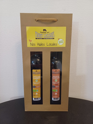 Coffre d'huile bio: tournesol et cameline