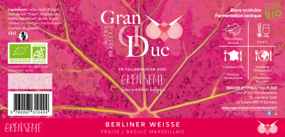 Berliner weisse fraise basilic marseillais