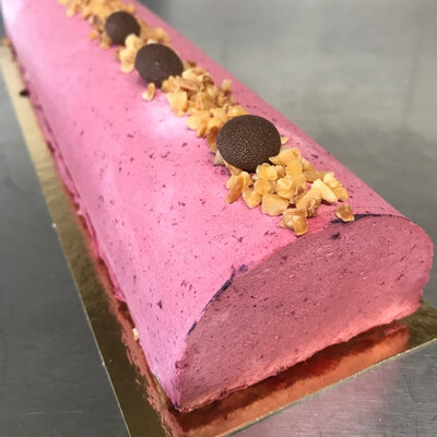 Bûche à la mûre (12 personnes)