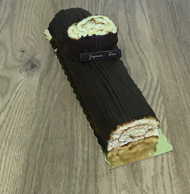 Bûche roulée à la vanille (12 personnes)