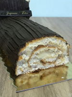 Bûche roulée au chocolat ( 6 personnes)