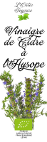 Vinaigre de cidre à l'hysope