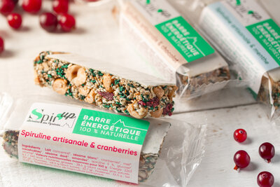 Barres énergétiques spiruline / cranberries