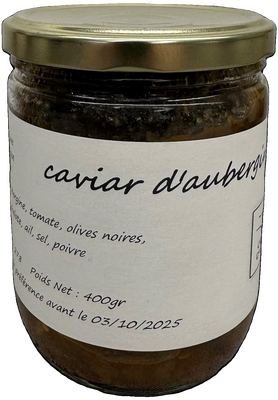 Caviar d'aubergine légumes