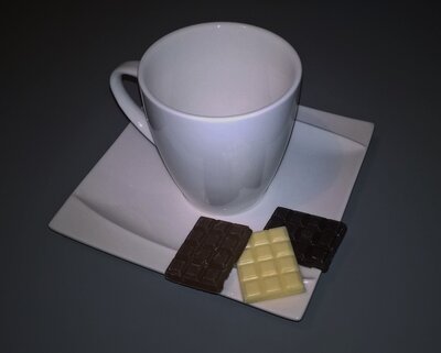 Mini tablettes de chocolat au lait