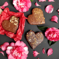 ❤️ coeur framboise & praliné ❤️