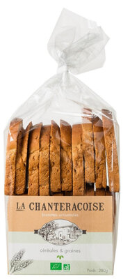 Biscottes bio céréales et graines