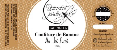 Confiture de banane au thé fumé