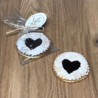 Coquins à la confiture rond avec coeur