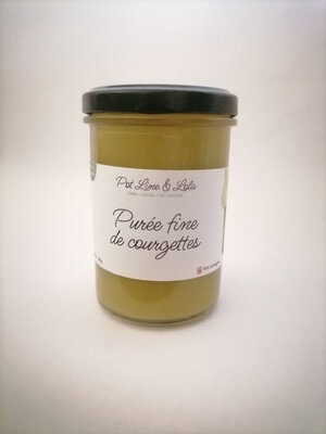 Purée fine de courgettes
