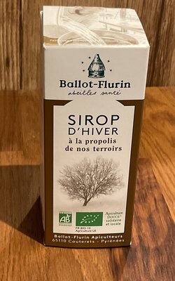 Sirop d’hiver à la propolis de nos terroirs
