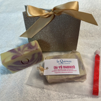 Pochon cadeau na te vahine+sachet fleur douch