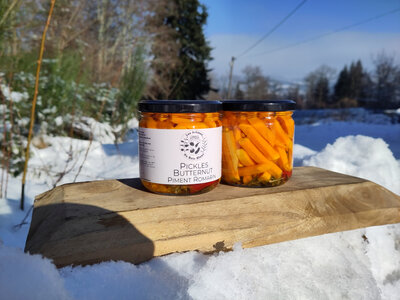 Pickles butternut piment romarin
