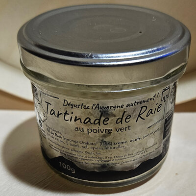 Tartinade de raie au poivre vert