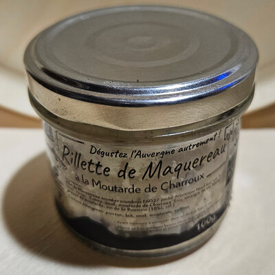 Tartinade maquereau à la moutarde de charroux