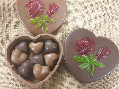 Cœur chocolat noir  saint valentin