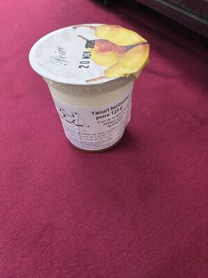 Yaourt étuvé bi-couche poire
