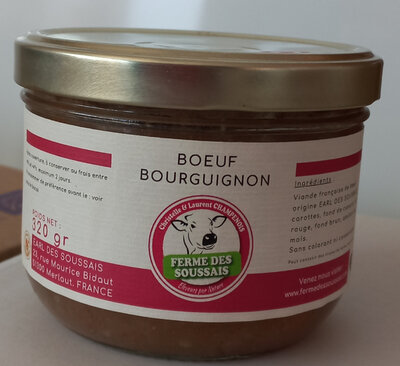 Bocal bœuf bourguignon cuisiné 4 personnes