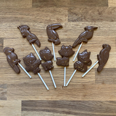 Chocolat : sucette chocolat x 2