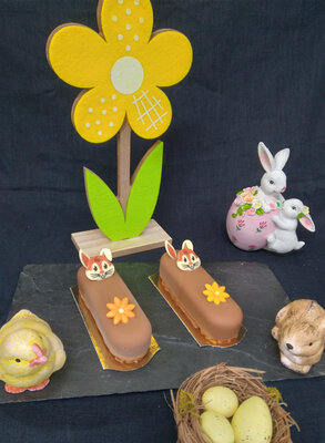 Lapin de pâques caramel au beurre salé-