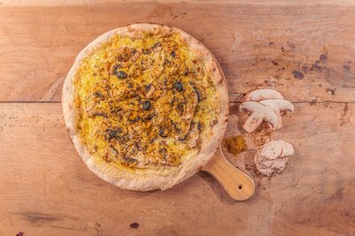 Pizza | poulet curry