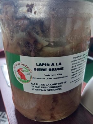 Lapin à la bière brune
