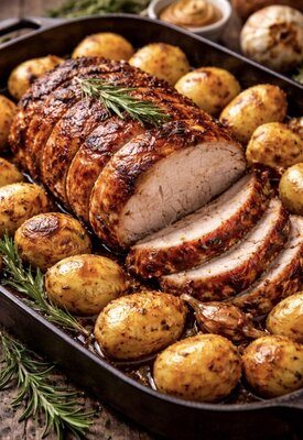 Roti de porc échine