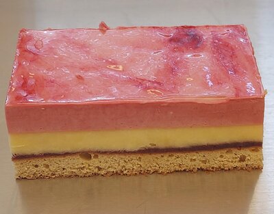 Entremet citron framboise