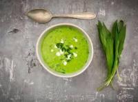 Velouté petit pois/ail des ours