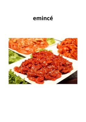 Emincé de bœuf mariné provençale