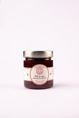 Confiture pêche de vigne pomme et amande