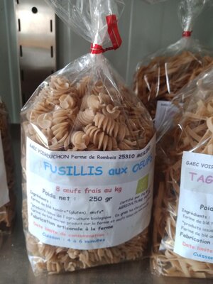 Fusillis aux oeufs
