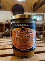 Mijote de poule bio curry coco