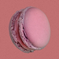 Macaron coquelicot