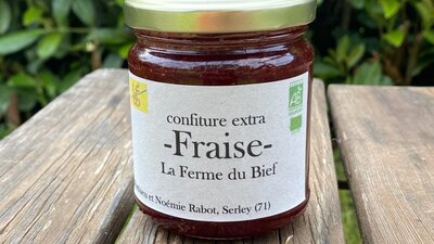 Confiture extra de fraises