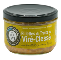 Rillettes de truite au viré-clessé