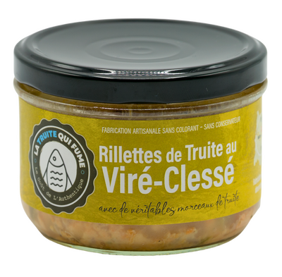 Rillettes de truite au viré-clessé