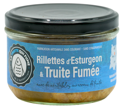 Rillettes d'esturgeon & truite fumée