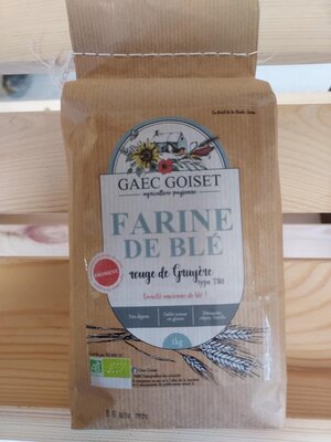Farine de blé t80 'rouge de gruyère' 1kg