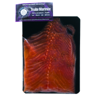 Truite marinée, légèrement fumée