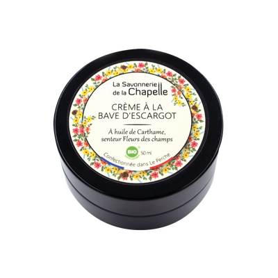 Crème à la bave d'escargot - fleur des champs
