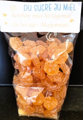 Bonbon miel hexagonal et dure