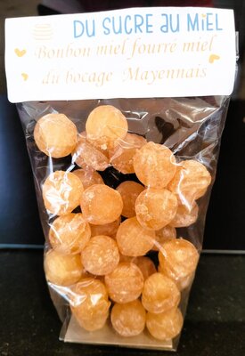 Bonbon miel fourré au miel