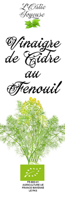 Vinaigre de cidre au fenouil