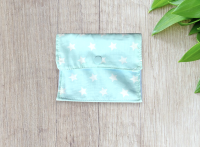 Pochette transport pour cosmétiques bleu ciel