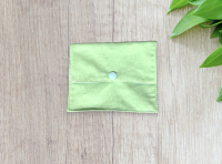 Pochette transport pour cosmétiques verte